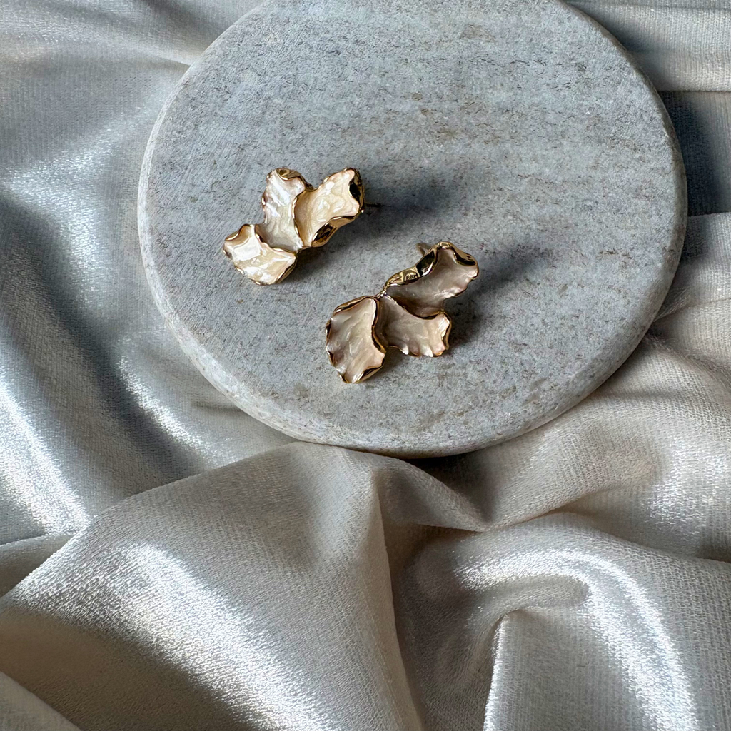 Golden Ginkgo Earrings