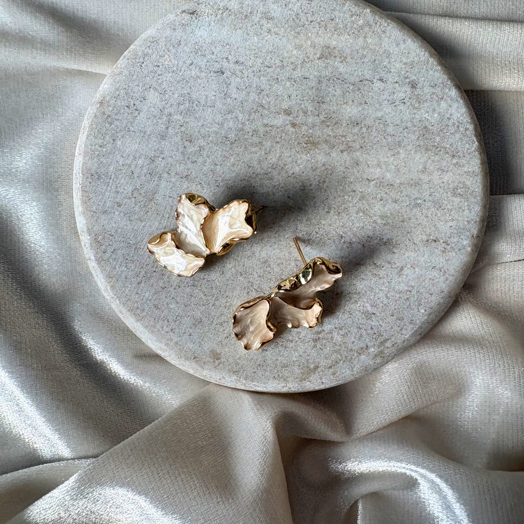 Golden Ginkgo Earrings