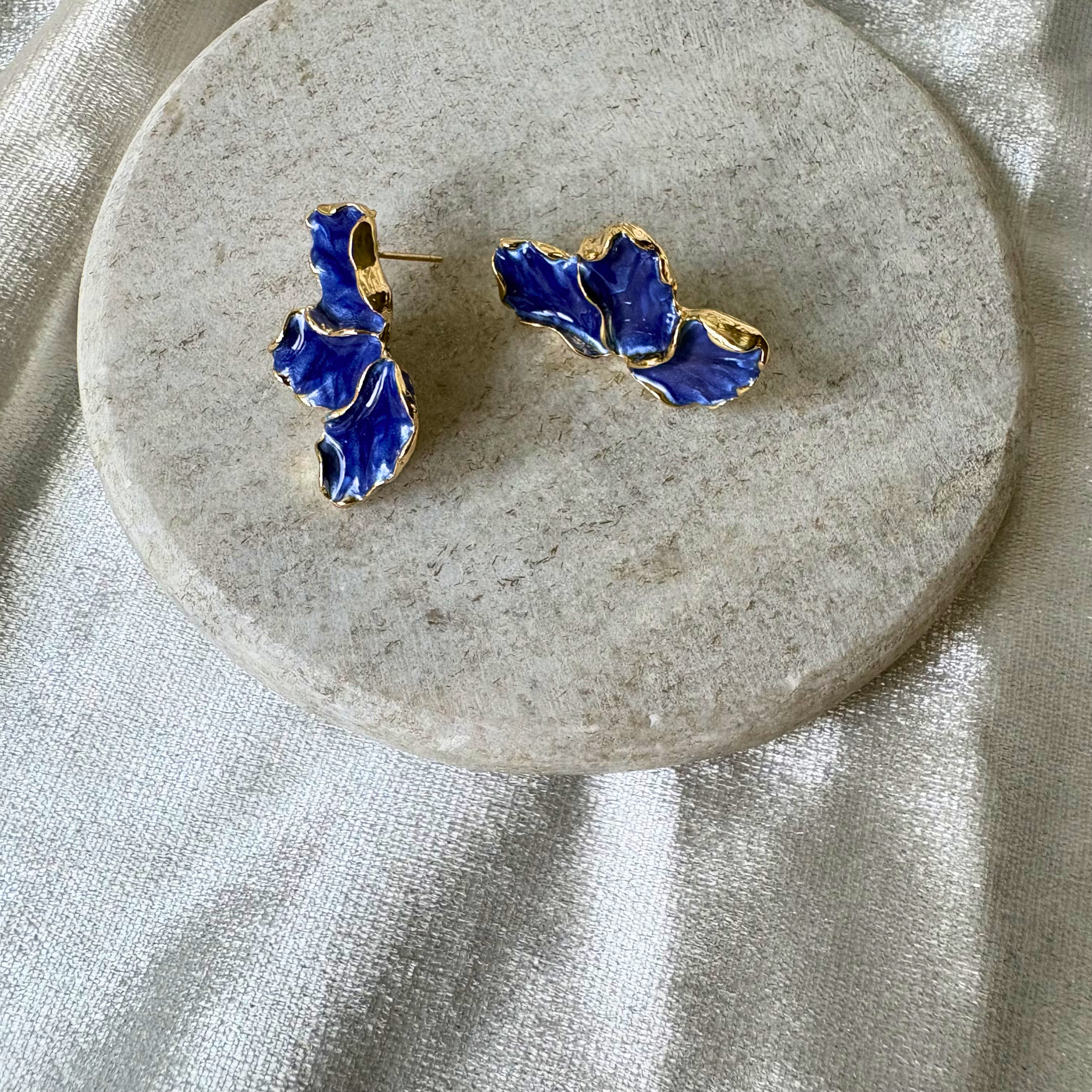 Cobalt Wave Earrings