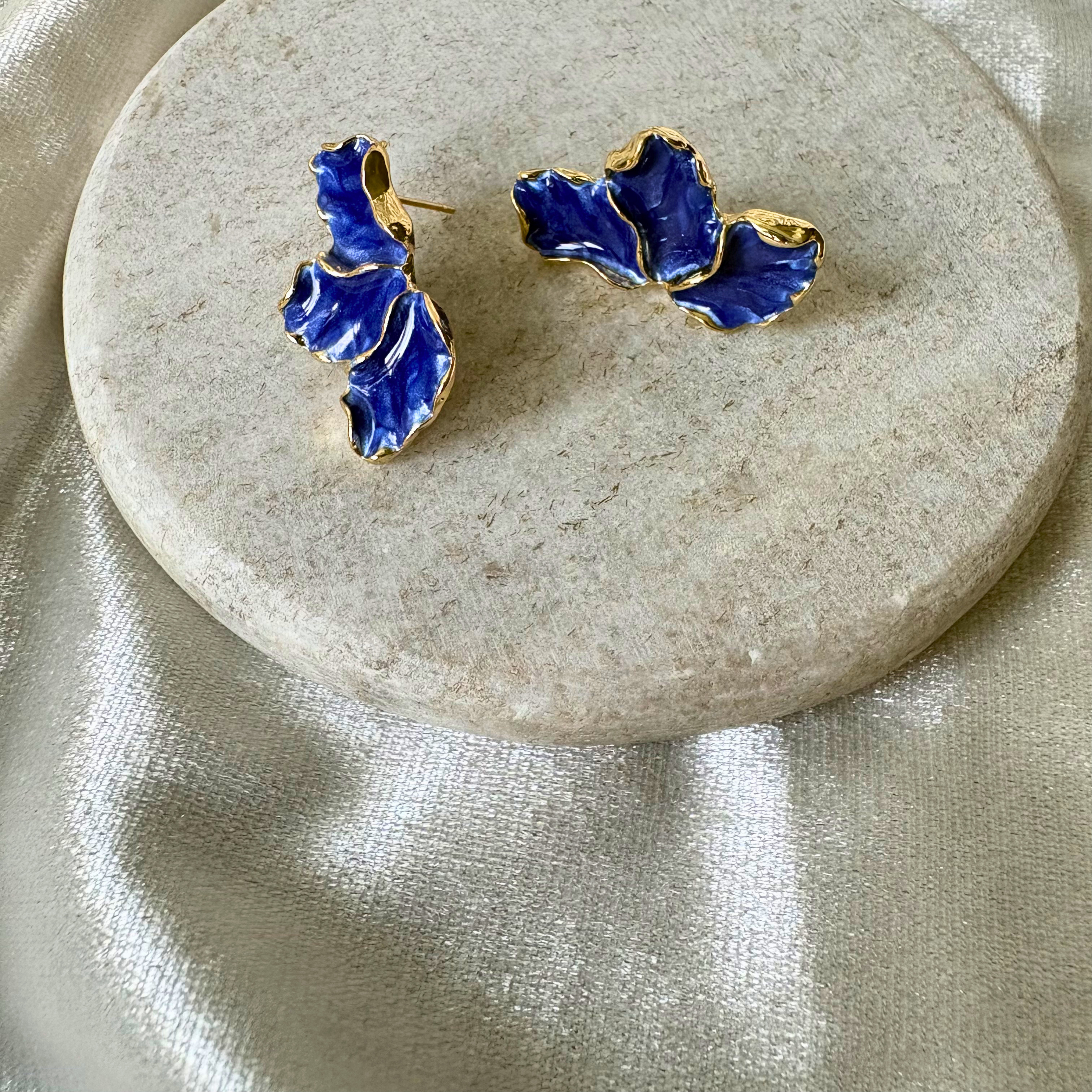Cobalt Wave Earrings