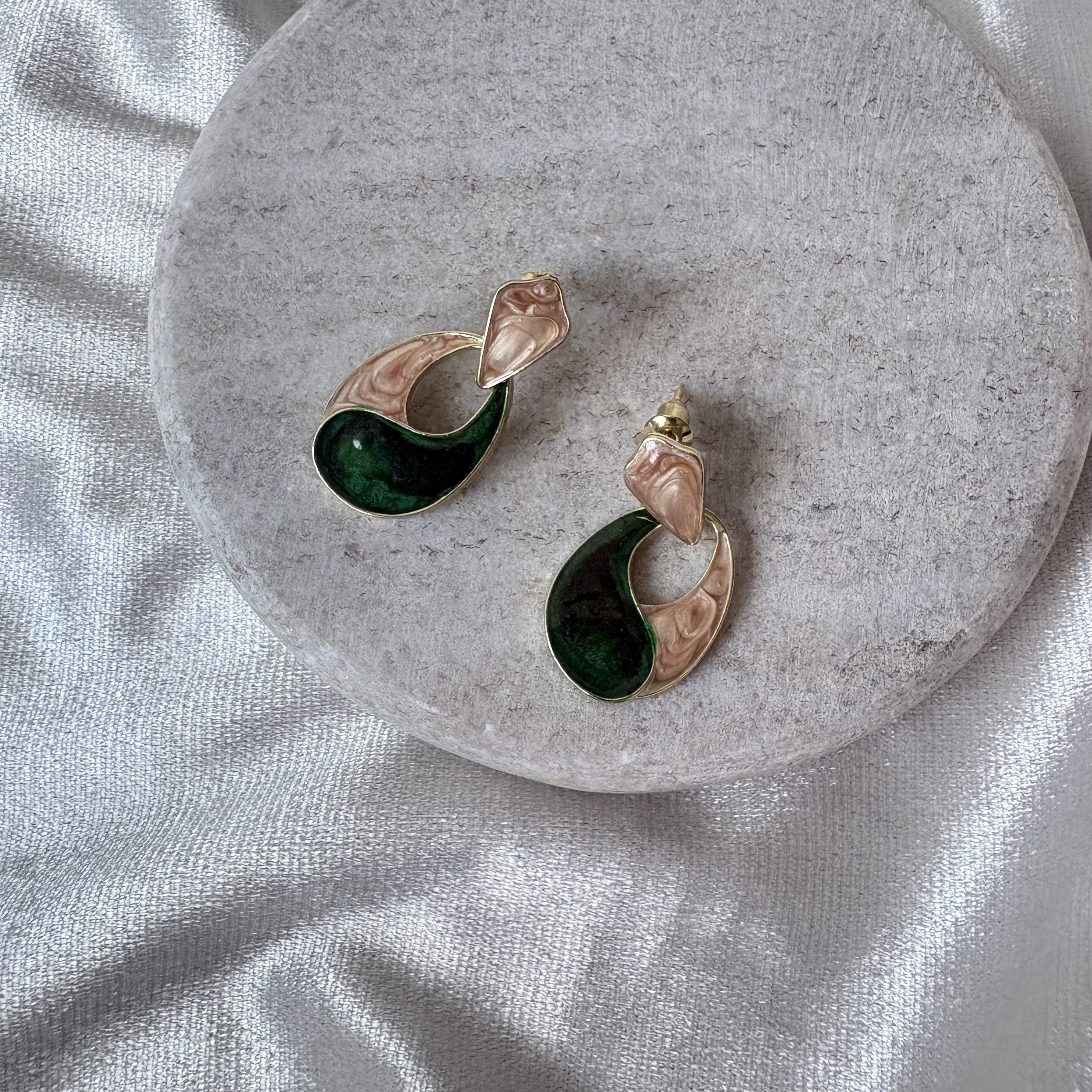 Jade Moon Earrings